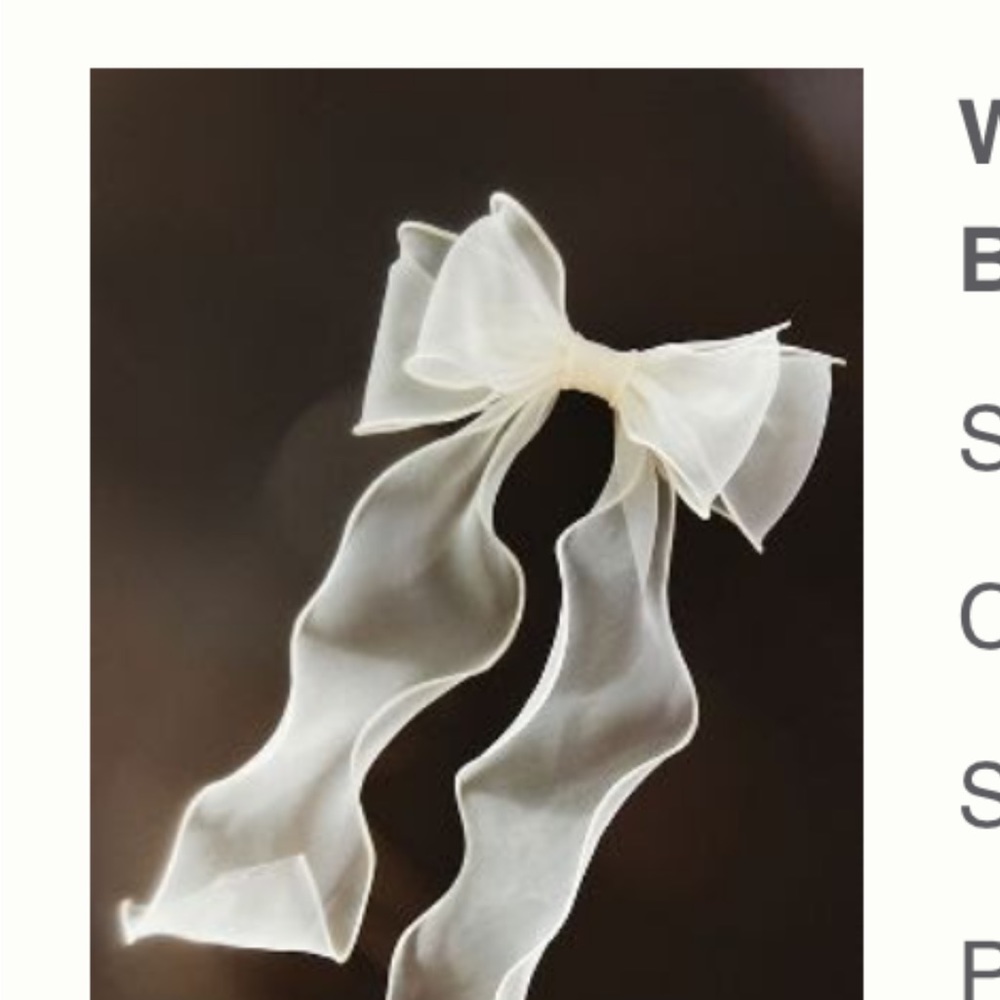 NWT Anthropologie Chiffon hair bow